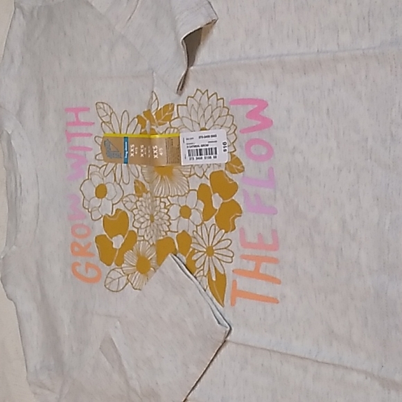 Thereabouts Tshirt Girks size XXS  4/5 Grow with the Flow in Gray long sleeve - Picture 1 of 7